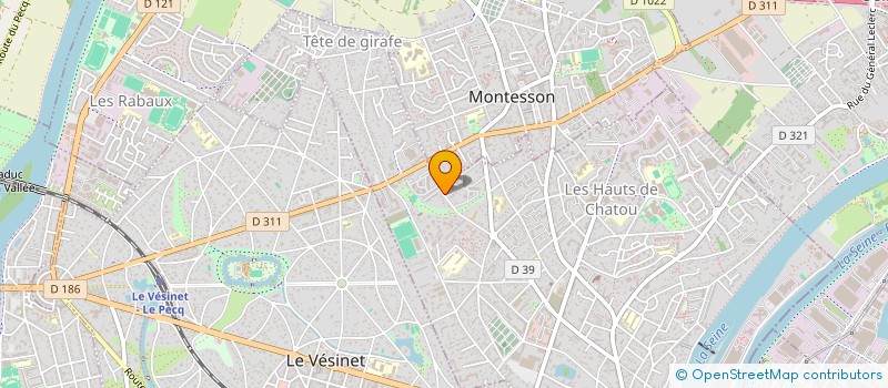 localisation de l'entreprise MADAME SAFIA BENZERROUK  CHATOU