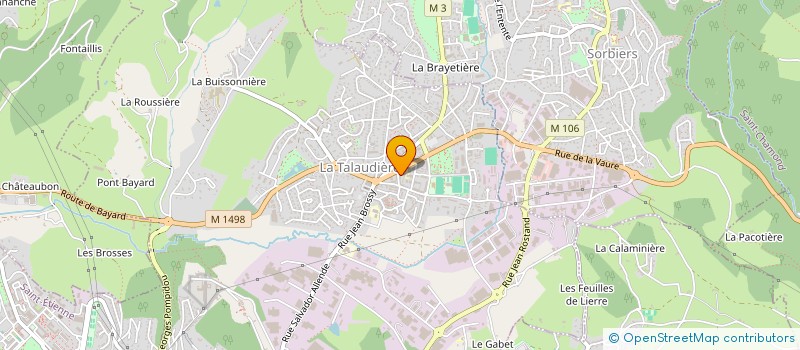 localisation de l'entreprise MADAME SAFIA CHEBIRA à LA TALAUDIERE