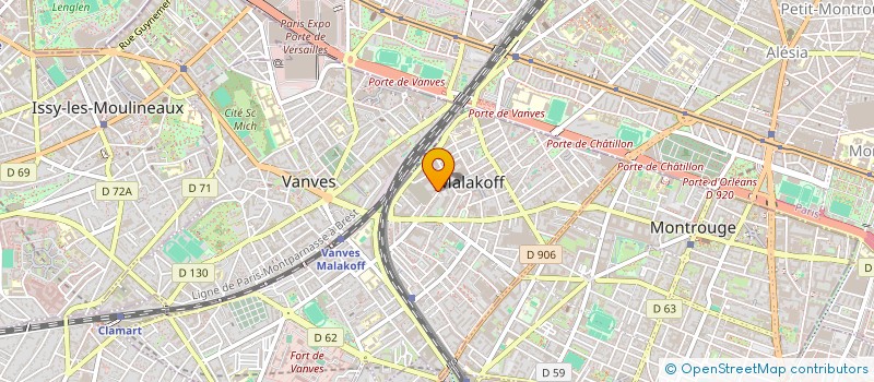 localisation de l'entreprise MADAME SAFIA CHERIFI  MALAKOFF