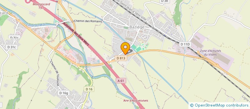 localisation de l'entreprise MADAME SAFIA DAMMENE DEBBIH  BAZIEGE