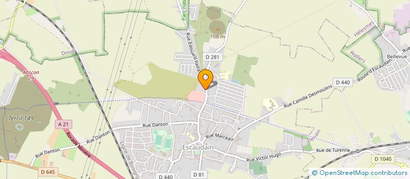 localisation de l'entreprise MADAME SAFIA HAMMADI  ESCAUDAIN