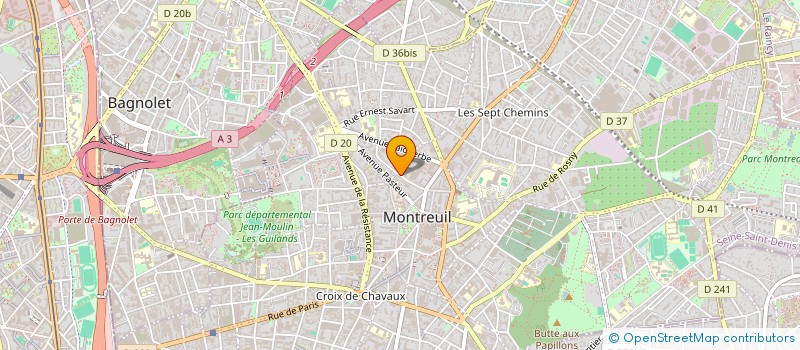 localisation de l'entreprise MADAME SAFIA KELOUA à MONTREUIL