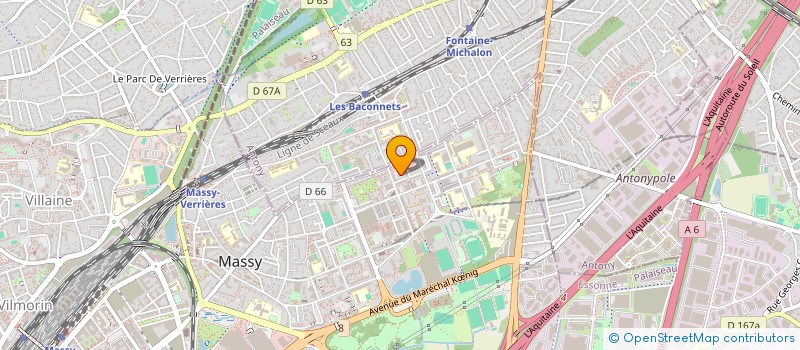 localisation de l'entreprise MADAME SAFIA KHELIFI OTHMANE  MASSY