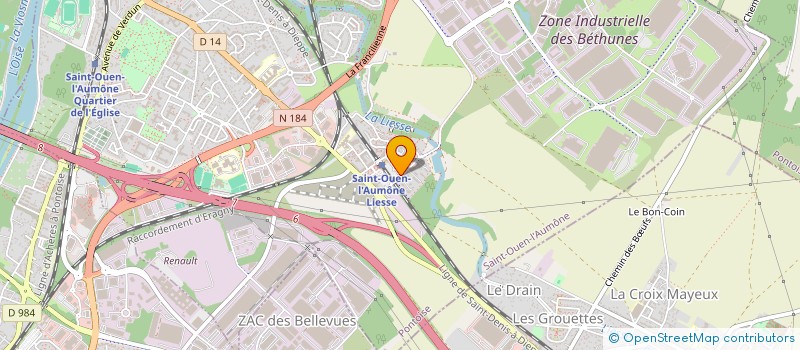 localisation de l'entreprise MADAME SAFIA LADJAL  SAINT-OUEN-L'AUMONE
