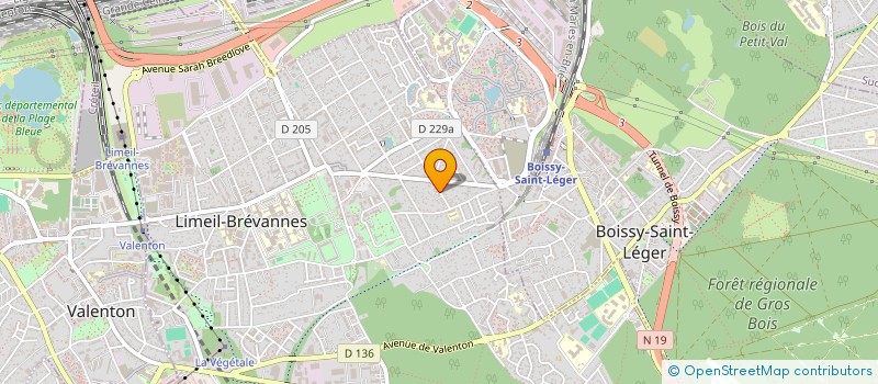 localisation de l'entreprise MADAME SAFIA MEZHOUD  LIMEIL-BREVANNES