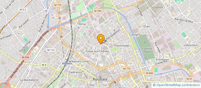 localisation de l'entreprise MADAME SAFIA RAMDANI  ROUBAIX