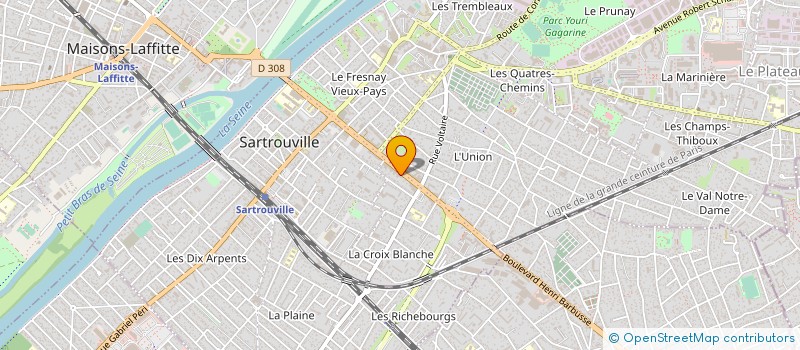 localisation de l'entreprise MADAME SAFIA REBIKA à SARTROUVILLE