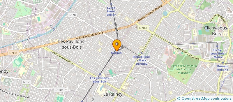 localisation de l'entreprise MADAME SAFIATOU DRAME  LES PAVILLONS-SOUS-BOIS