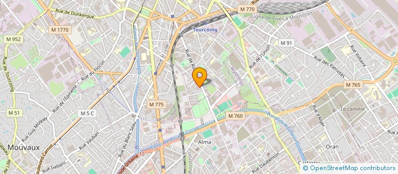 localisation de l'entreprise MADAME SAFIYA EL JAOUHARI  TOURCOING