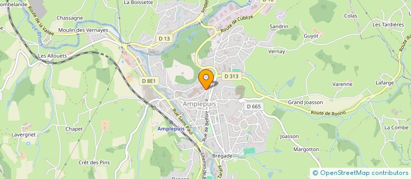 localisation de l'entreprise MADAME SAFOURA TOURE  AMPLEPUIS