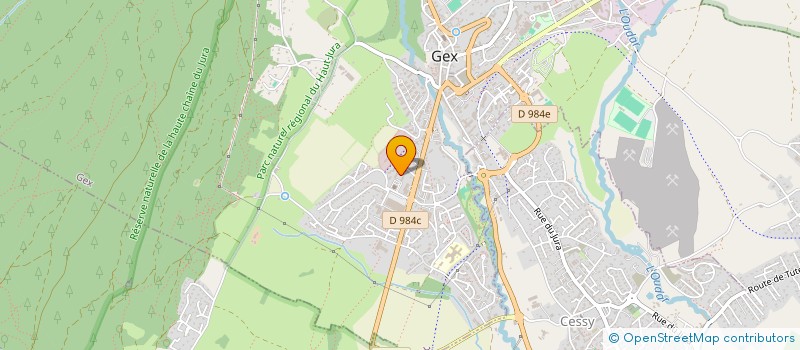 localisation de l'entreprise MADAME SAFYA MAHDJOUB  GEX