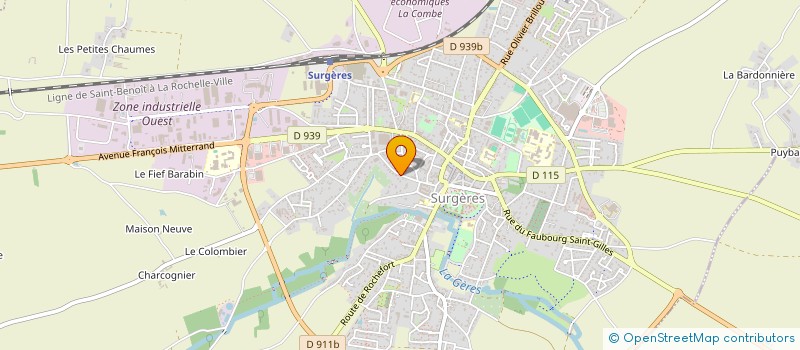 localisation de l'entreprise MADAME SAGE AUTUMN MORGHAN  SURGERES