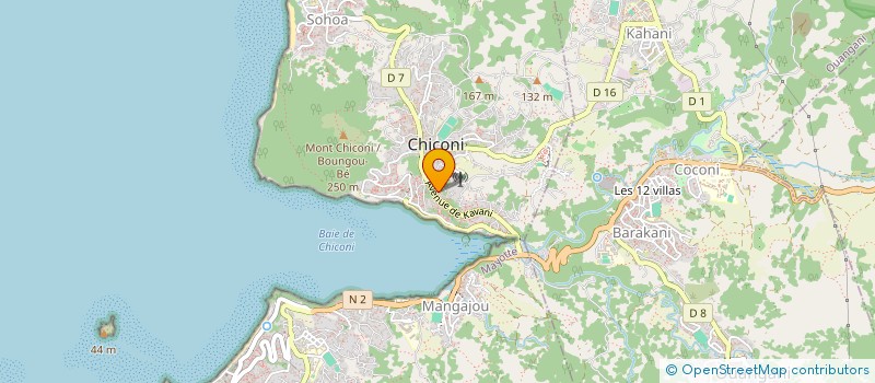 localisation de l'entreprise MADAME SAGNIVA OUSSENI à CHICONI