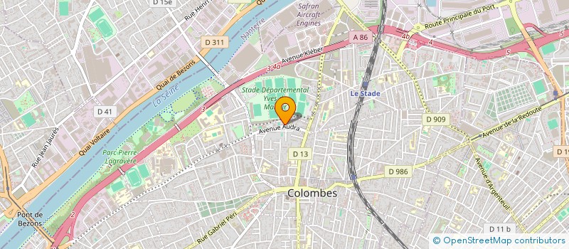 localisation de l'entreprise MADAME SAGOH DANON à COLOMBES