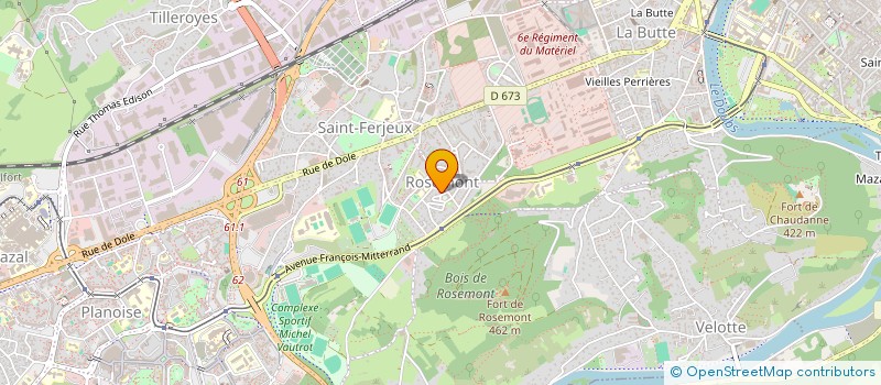 localisation de l'entreprise MADAME SAHAR AMOHAMMADI  BESANCON