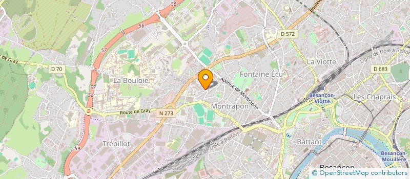 localisation de l'entreprise MADAME SAHAR SBAITY  BESANCON