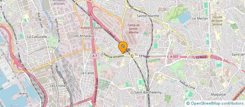 localisation de l'entreprise MADAME SAHARA BOUKHAMLA à MARSEILLE