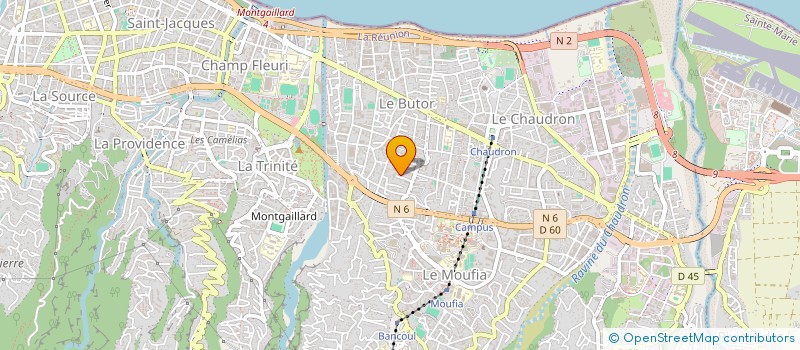 localisation de l'entreprise MADAME SAHARAH ABDOULOU HAB  SAINT-DENIS