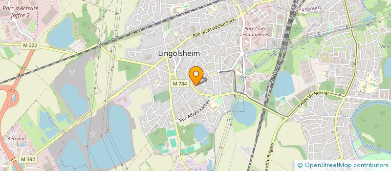 localisation de l'entreprise MADAME SAHELA WANDRES  LINGOLSHEIM