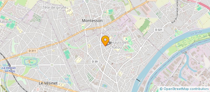 localisation de l'entreprise MADAME SAHIRA AMANI  CHATOU