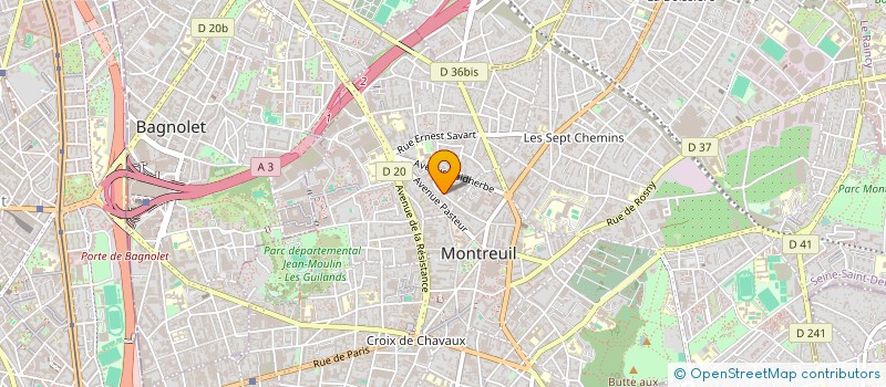 localisation de l'entreprise MADAME SAHOUDATOU MEITE à MONTREUIL