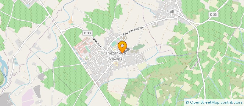 localisation de l'entreprise MADAME SAHRA ABDERAHMANI  THEZAN-LES-BEZIERS