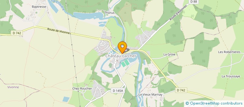 localisation de l'entreprise MADAME SAHRA BARKET à CHATEAU-LARCHER