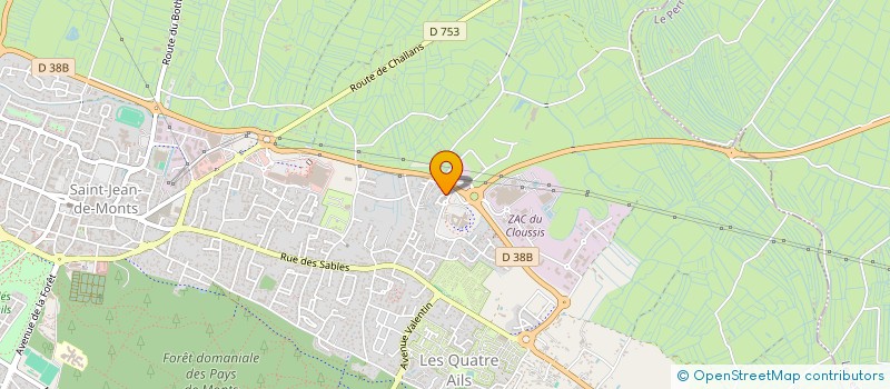 localisation de l'entreprise MADAME SAHRA BOUDET à SAINT-JEAN-DE-MONTS