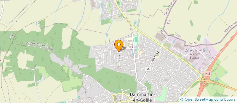 localisation de l'entreprise MADAME SAHRA BOUDJEMA  DAMMARTIN-EN-GOELE