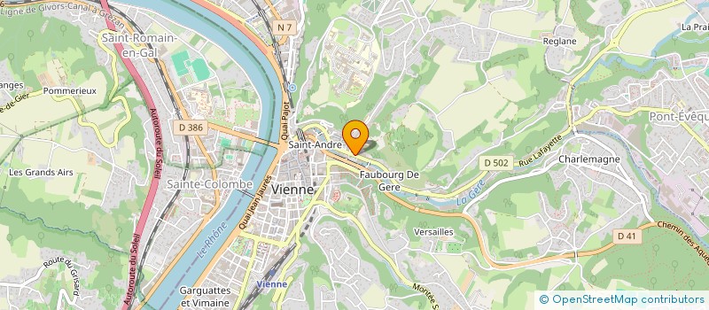 localisation de l'entreprise MADAME SAHRA BOUMEDINE  VIENNE