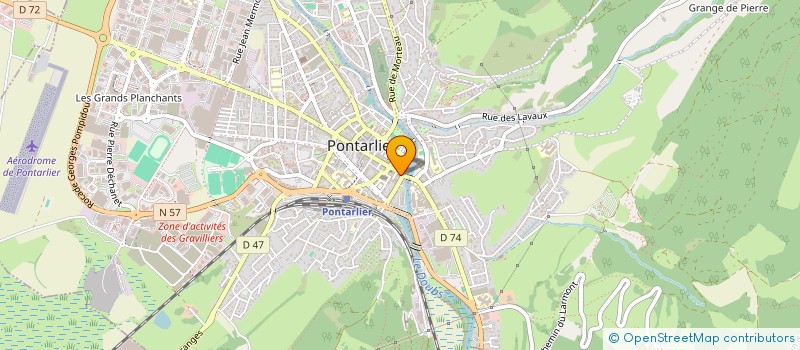 localisation de l'entreprise MADAME SAHRA CHATENET  PONTARLIER