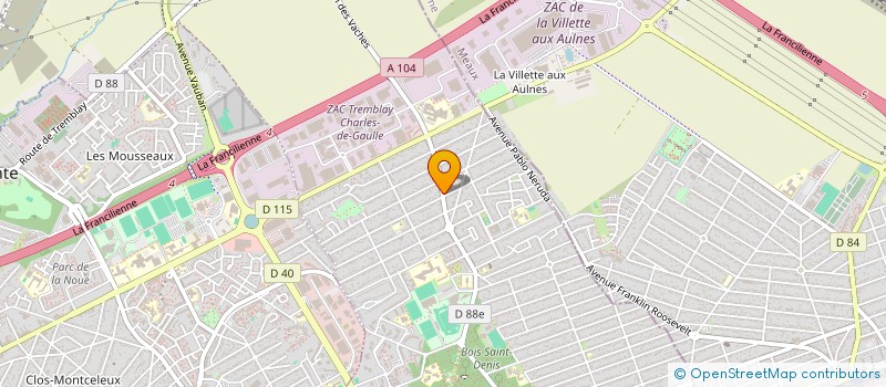 localisation de l'entreprise MADAME SAHRA HAMDAOUI à TREMBLAY-EN-FRANCE