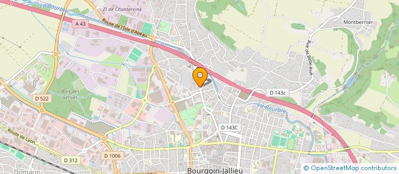 localisation de l'entreprise MADAME SAHRA IFAOUI  BOURGOIN-JALLIEU