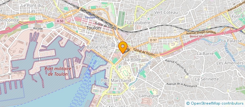 localisation de l'entreprise MADAME SAHRA OSMANI  TOULON