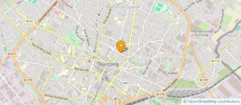 localisation de l'entreprise MADAME SAHRA RAMDANE  TOURCOING