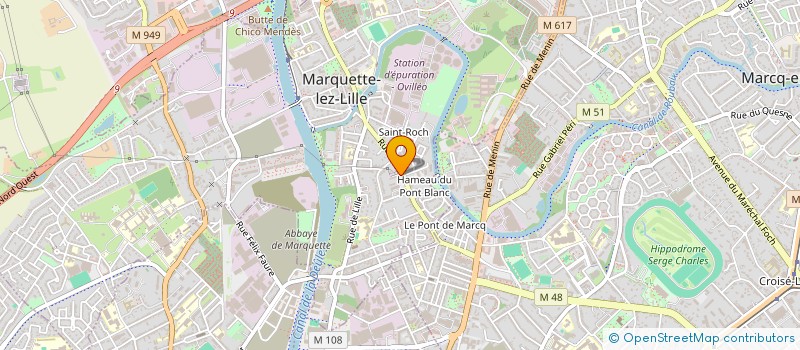 localisation de l'entreprise MADAME SAHRA SOUFAL  MARQUETTE-LEZ-LILLE