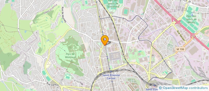 localisation de l'entreprise MADAME SAHRA YAHI  SAINT-ETIENNE