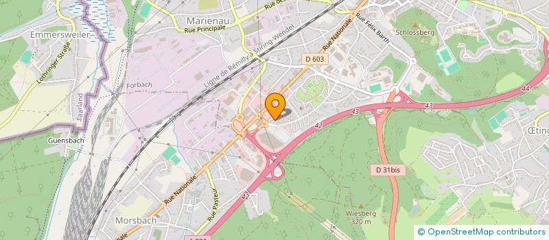 localisation de l'entreprise MADAME SAIDA AMAHZOUNE  FORBACH