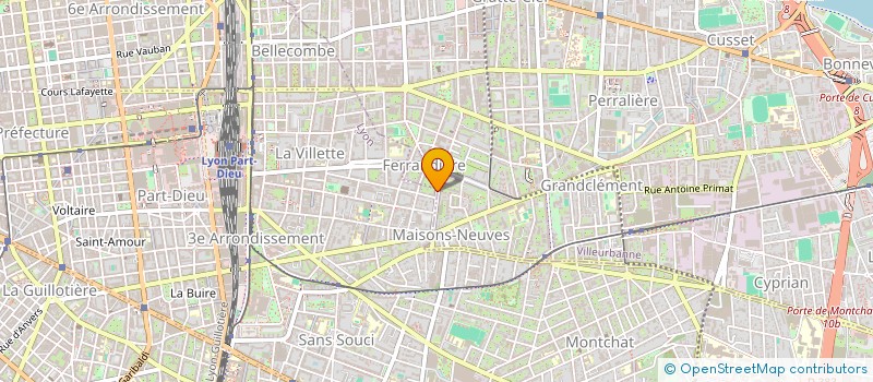 localisation de l'entreprise MADAME SAIDA AZZOUG  LYON