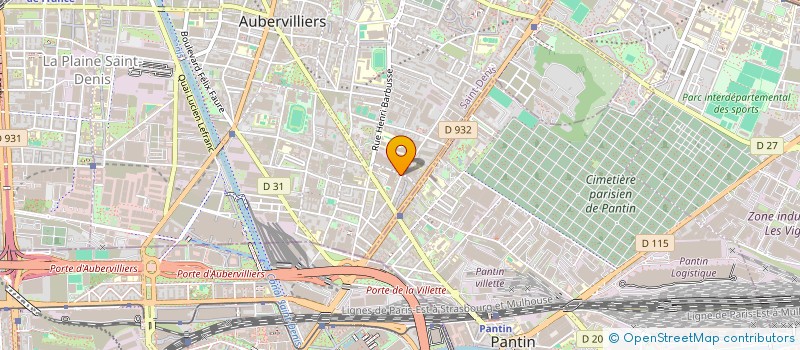 localisation de l'entreprise MADAME SAIDA BEDDIAF  AUBERVILLIERS