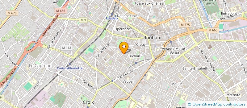 localisation de l'entreprise MADAME SAIDA BERRAHAL à ROUBAIX