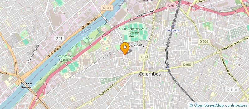 localisation de l'entreprise MADAME SAIDA BOUDJAOUI à COLOMBES