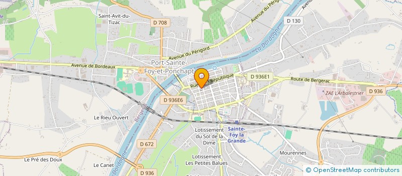 localisation de l'entreprise MADAME SAIDA EL BERGUI  SAINTE-FOY-LA-GRANDE