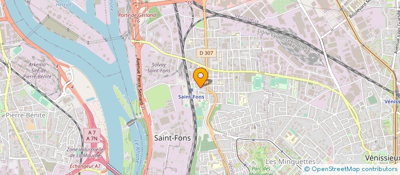 localisation de l'entreprise MADAME SAIDA HERDA  SAINT-FONS