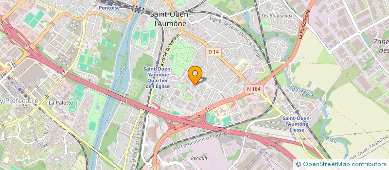 localisation de l'entreprise MADAME SAIDA OUMAZIGH  SAINT-OUEN-L'AUMONE