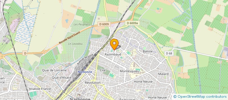 localisation de l'entreprise MADAME SAIDA ROUABHI  NARBONNE