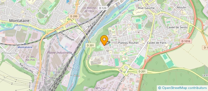 localisation de l'entreprise MADAME SAIDA SLIMENE  CREIL