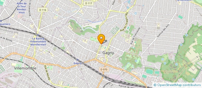 localisation de l'entreprise MADAME SAIFALSHARIEH CHANA  GAGNY