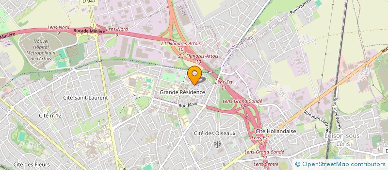 localisation de l'entreprise MADAME SAIKA SOUKAINA  LENS