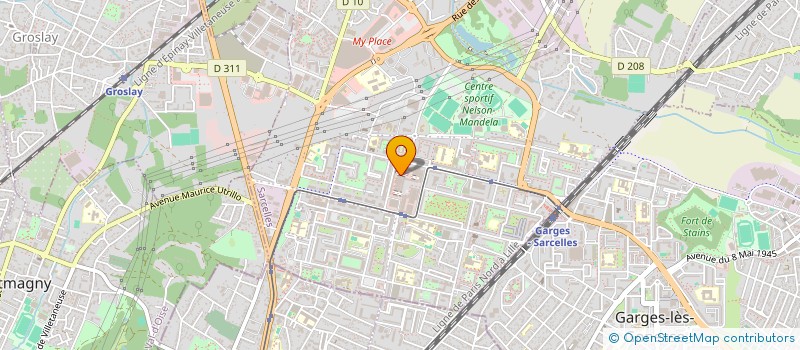 localisation de l'entreprise MADAME SAJEDA UMME HANI  SARCELLES